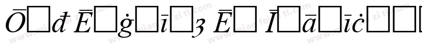 Old English Ex Italic字体转换